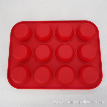 Silicone Bakeware Baking Pan Mini Muffin 12-Cups